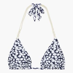 Vix Knotted Floral Print In Midnight Blue